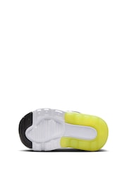 Nike Black Yellow Twist Infant Air Max 270 Trainers - Image 7 of 9