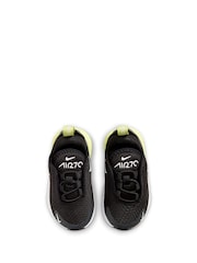 Nike Black Yellow Twist Infant Air Max 270 Trainers - Image 9 of 9