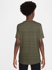 Nike Medium Olive Green Dri-FIT Miler Training Top - Image 2 of 3