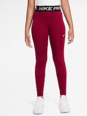 Nike Team Red Dri-FIT High Waisted Pro Leggings - Image 1 of 6