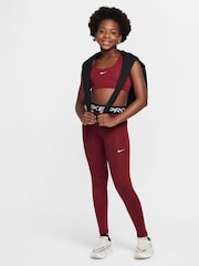 Nike Team Red Dri-FIT High Waisted Pro Leggings - Image 3 of 6