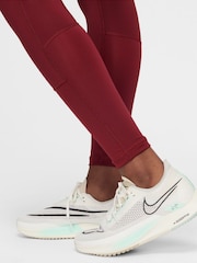 Nike Team Red Dri-FIT High Waisted Pro Leggings - Image 4 of 6