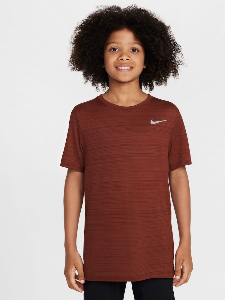 Nike Team Red Dri-FIT Miler Training Top - Image 2 of 4 Nike Team Red Dri-FIT Miler Training Top - Image 2 of 4
