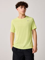 Nike Lemon Yellow Dri-FIT Miler Training Top - Image 1 of 8