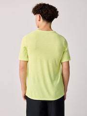 Nike Lemon Yellow Dri-FIT Miler Training Top - Image 3 of 8