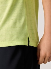 Nike Lemon Yellow Dri-FIT Miler Training Top - Image 6 of 8