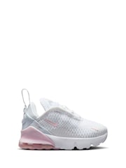 Nike White Foam Pink Infant Air Max 270 Trainers - Image 1 of 9