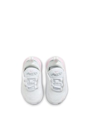 Nike White Foam Pink Infant Air Max 270 Trainers - Image 7 of 9