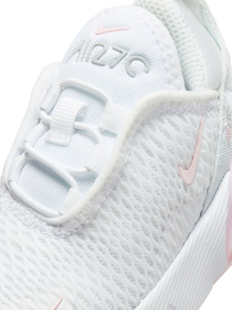 Nike White Foam Pink Infant Air Max 270 Trainers - Image 9 of 9