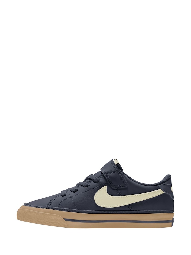 Nike Thunder Blue Junior Court Legacy Trainers - Image 2 of 3