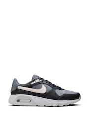 Nike Grey/Navy Air Max SC Trainers - Image 1 of 10