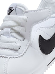 Nike White/Black Infant Cortez Easy On Trainers - Image 10 of 10