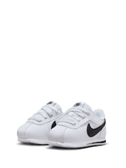 Nike White/Black Infant Cortez Easy On Trainers - Image 5 of 10