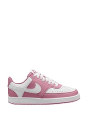 Nike Pink Court Vision Low Trainers - Image 1 of 4
