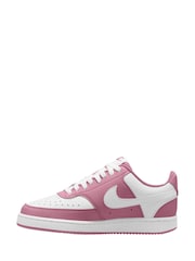 Nike Pink Court Vision Low Trainers - Image 2 of 4