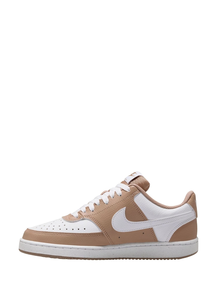 Nike Brown Court Vision Low Trainers - Image 2 of 4