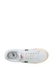 Nike White/Green Court Legacy Lift Platform Trainers - Image 5 of 9