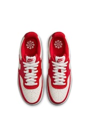Nike Red Court Vision Low Trainers - Image 4 of 9
