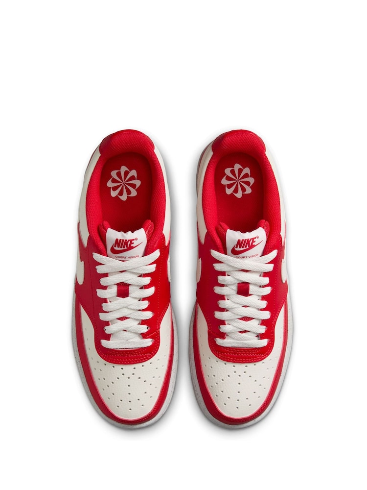 Czerwony - Nike Court Vision Low Trainers - Image 4 of 9