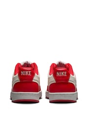 Nike Red Court Vision Low Trainers - Image 5 of 9