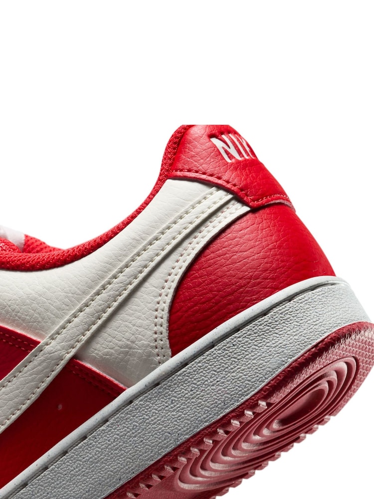 Nike Red Court Vision Low Trainers - Image 9 of 9
