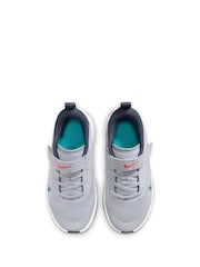 Nike Wolf Grey Blue Junior Omni Multi Court Trainers - Image 6 of 10