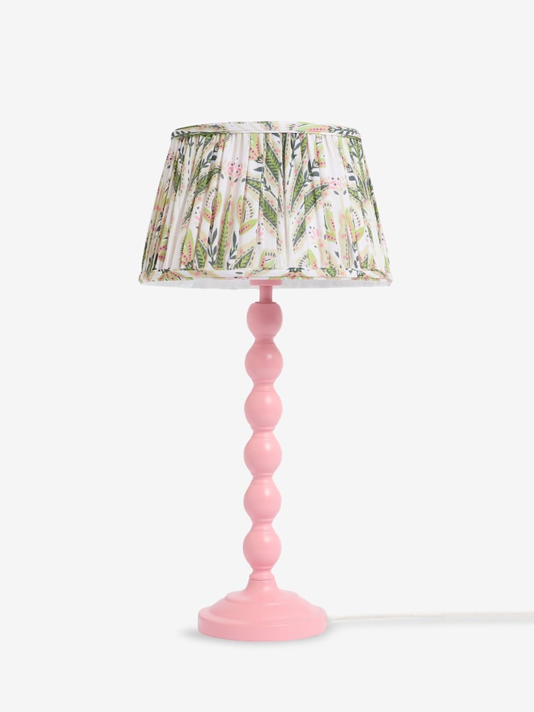Clarke and Clarke Pink Attingham Cetara Bobbin Table Lamp - Image 6 of 6