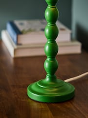 Clarke and Clarke Green Ennerdale Cetara Bobbin Table Lamp - Image 4 of 6