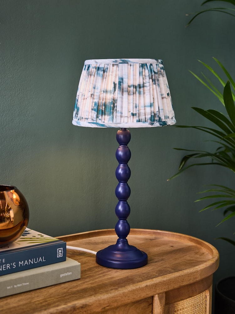 Clarke and Clarke Blue Cetara Bobbin Table Lamp - Image 1 of 6