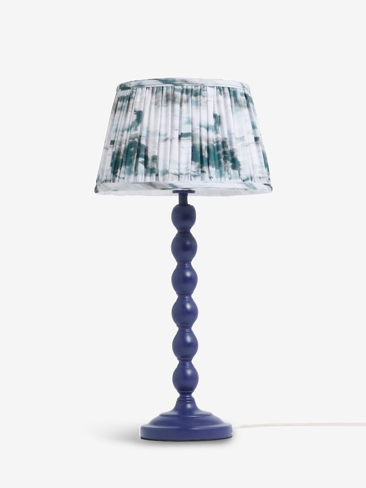 Clarke and Clarke Blue Cetara Bobbin Table Lamp - Image 6 of 6