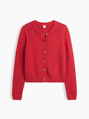 Punainen - Gapin Pyöreä kaula-aukko -neuletakki - Kuva 4 / 5