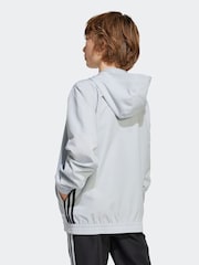 adidas Grey Tiro Essentials Woven Hoodie - Image 2 of 5