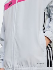 adidas Grey Tiro Essentials Woven Hoodie - Image 5 of 5