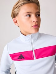 adidas Grey Tiro Essentials Quarter Zip Training Sweat Top - Image 4 of 5