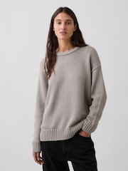 Gap Cool Brown Oversized Jumper - Image 1 of 4