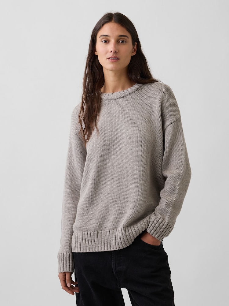 Gap Cool Brown Oversized Jumper - Image 1 of 4 Gap Cool Brown Oversized Jumper - Image 1 of 4
