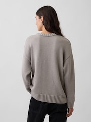Gap Cool Brown Oversized Jumper - Image 2 of 4