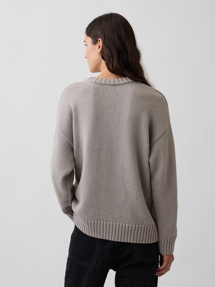 Gap Cool Brown Oversized Jumper - Image 2 of 4 Gap Cool Brown Oversized Jumper - Image 2 of 4