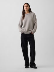 Gap Cool Brown Oversized Jumper - Image 3 of 4