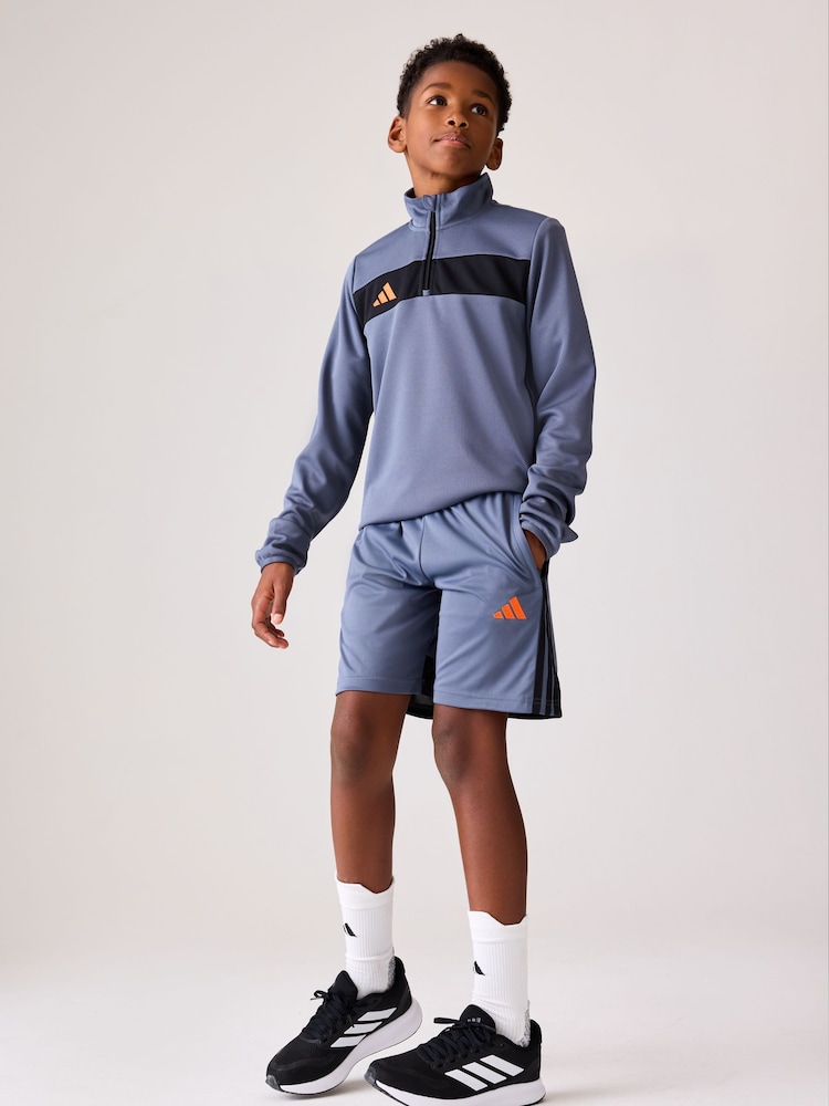 adidas Grey Tiro 25 Essentials Kids Shorts - Image 4 of 5