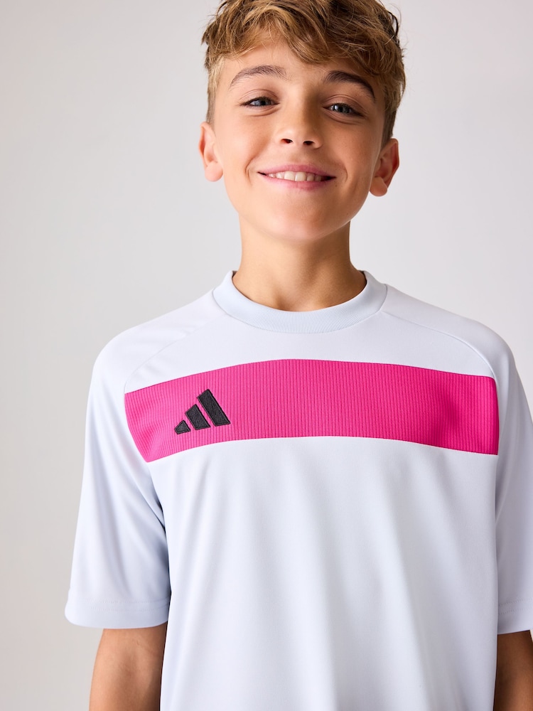 adidas Grey / Pink Tiro Essentials Short - Image 3 of 3