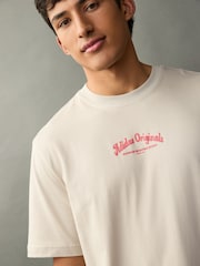 adidas Originals Cream Wabash 100% Cotton T-Shirt - Image 5 of 6