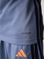 adidas Grey Chrome Tiro Essentials Quarter Zip Training Sweat Top - Image 5 of 5