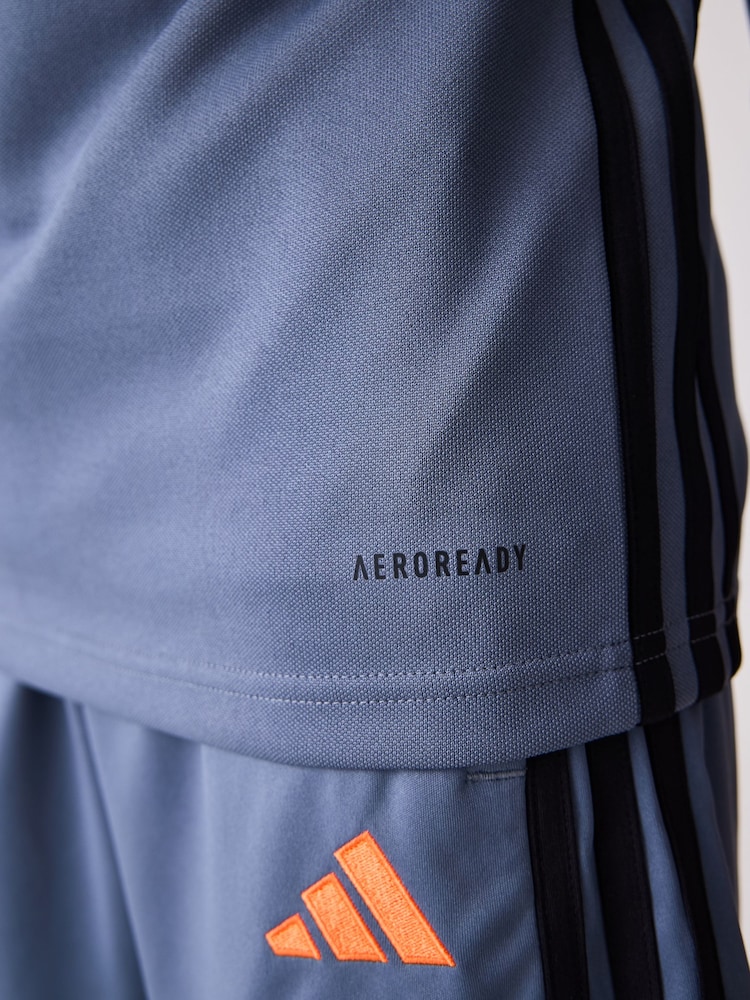 adidas Grey Chrome Tiro 25 Essentials Kids Training Top - Image 5 of 5 adidas Grey Chrome Tiro 25 Essentials Kids Training Top - Image 5 of 5