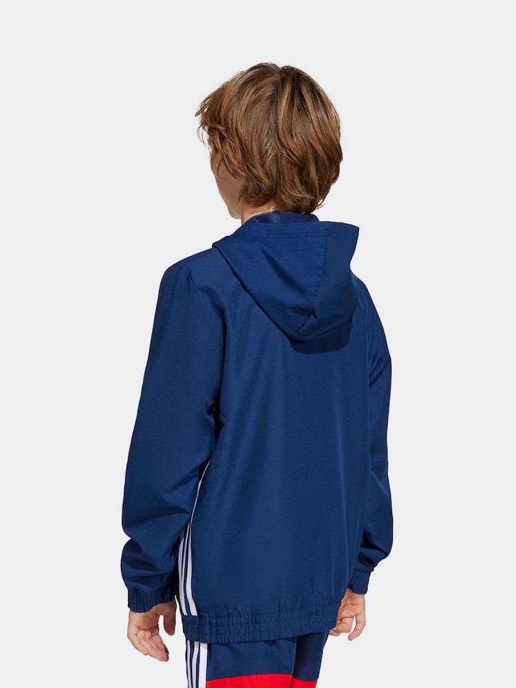 Blauw - adidas Tiro Essentials Woven Hoodie - Image 3 of 6