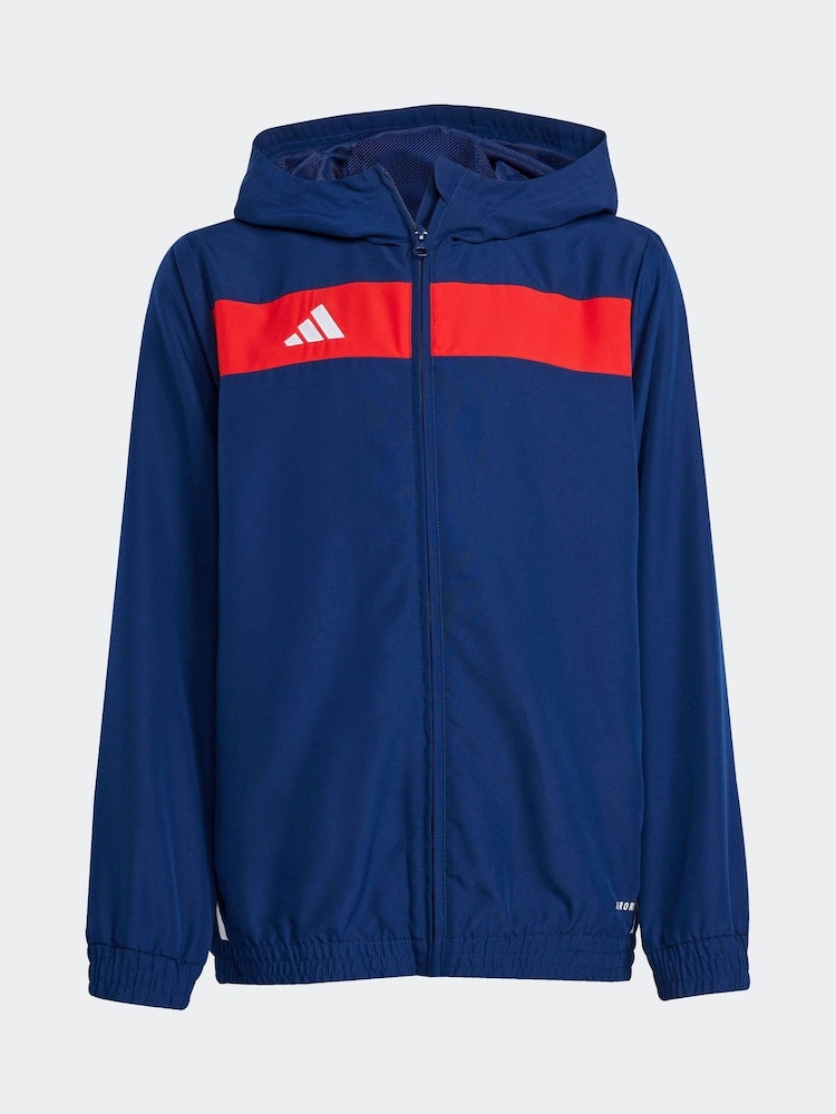 adidas Blue Tiro Essentials Woven Hoodie - Image 6 of 6
