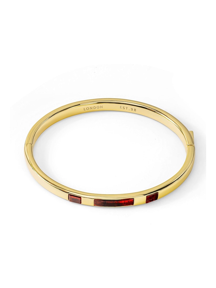 Peers Hardy 18ct Gold Plated Radley Dark Cherry Resin Bangle - Image 2 of 6 Peers Hardy 18ct Gold Plated Radley Dark Cherry Resin Bangle - Image 2 of 6