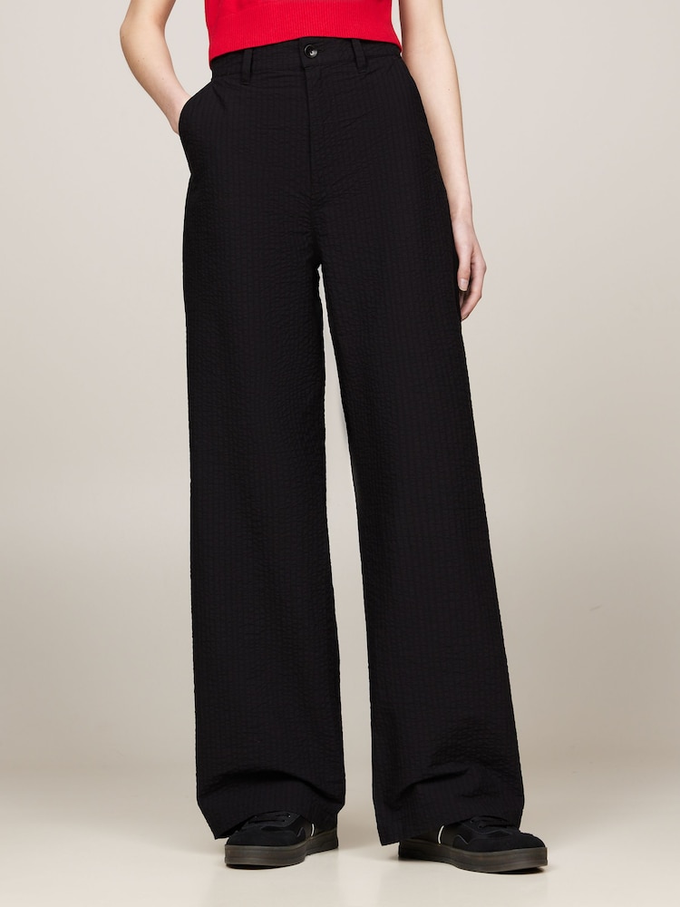 Tommy Jeans Black Tailoring Claire Pants - Image 1 of 5