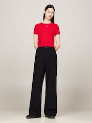 Tommy Jeans Black Tailoring Claire Pants - Image 2 of 5