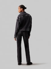 Calvin Klein Jeans Grey Boxy Denim Jacket - Image 4 of 5